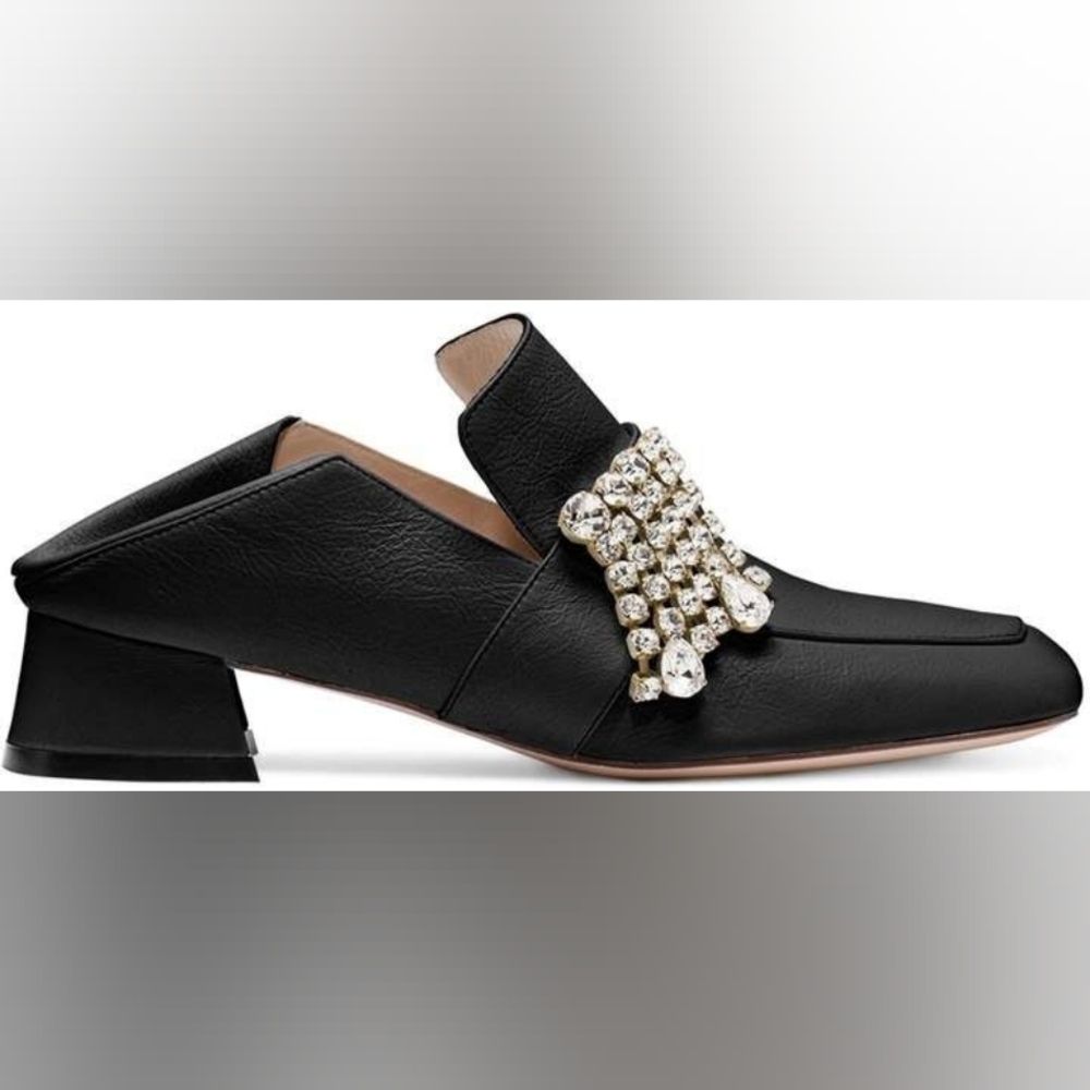 Stuart Weitzman The‎ Irises Loafers Black Sz 8 M